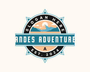 Compass Mountain Adventure logo design