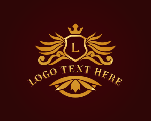 Vintage - Royal Shield Crown logo design