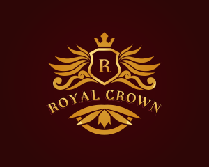 Royal Shield Crown logo design