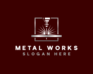 Metal - Laser Metal Engraving logo design