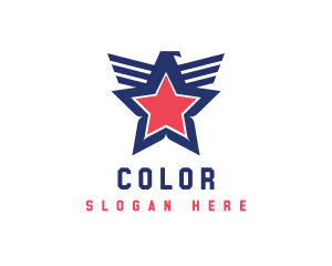 Stripes - American Eagle Star logo design