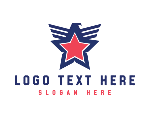 Usa - American Eagle Star logo design