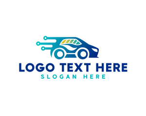 Technology - Electric Car Technology logo design