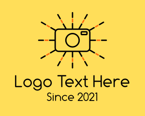 Youtube - Sunray Simple Camera logo design