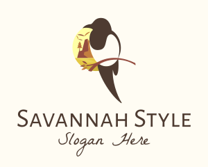 Savannah - Perched Bird Sanctuary logo design