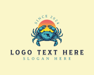 Steamed Crab - Maryland Blue Crab logo design