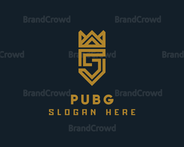 Gold Crown Letter G Logo