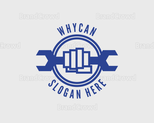 Fist Mechanic Wrench Logo