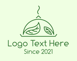 Food Vlog - Green Vegan Cuisine logo design