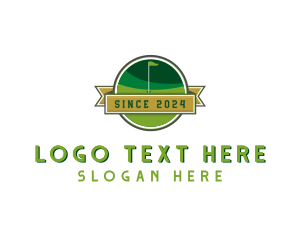 Green Flag - Golf Course Club logo design