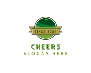 Green Flag - Golf Course Club logo design
