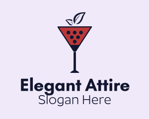 Wine Glass Cocktail  Logo