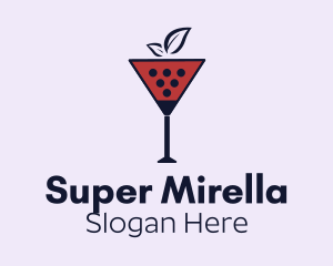 Wine Glass Cocktail  Logo