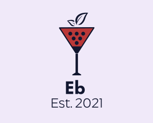 Liquor - Wine Glass Cocktail logo design