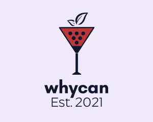 Cocktail-drink - Wine Glass Cocktail logo design
