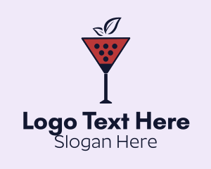 Wine Glass Cocktail  Logo