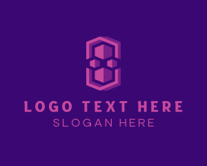 Geometric - Digital Cube Box logo design
