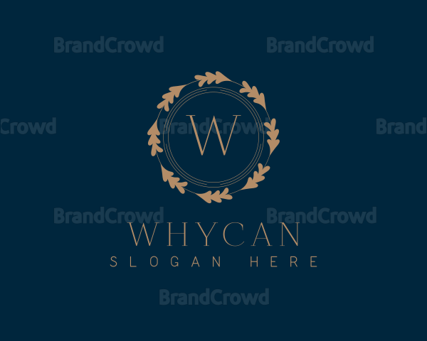 Botanical Elegant Wreath Logo