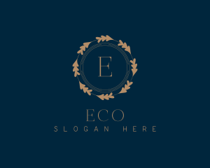 Botanical Elegant Wreath Logo