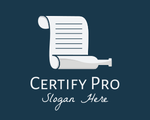 Certification - Wine Bottle Certificate logo design