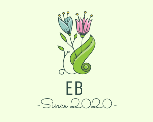 Flowering - Garden Eco Flowers logo design