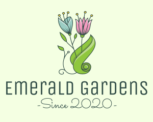 Garden Eco Flowers logo design