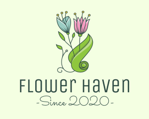 Garden Eco Flowers logo design