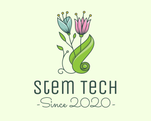 Stem - Garden Eco Flowers logo design