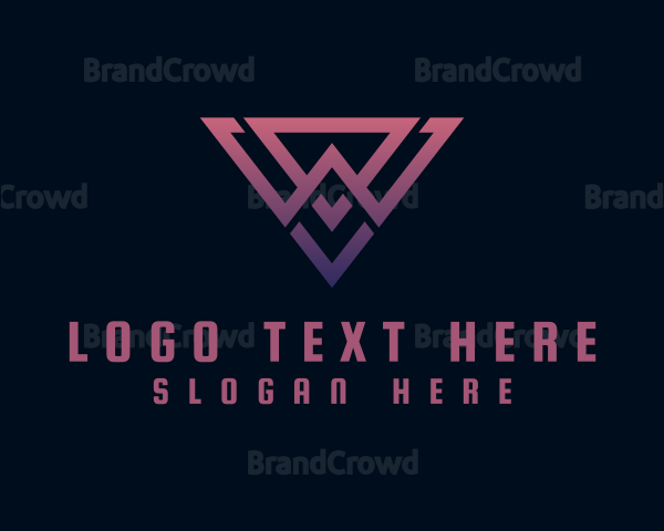 Gaming Monogram Letter WV Logo