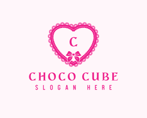 Heart Lace Ribbon Logo