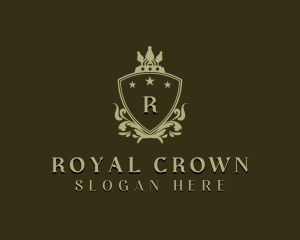 Regal Shield Crown logo design