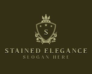 Regal Shield Crown logo design