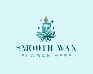 Spa Candle Wellness logo design