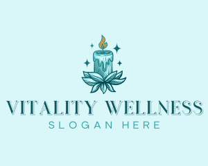 Spa Candle Wellness logo design