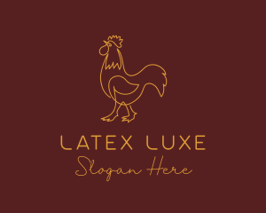 Rooster Luxe Boutique logo design