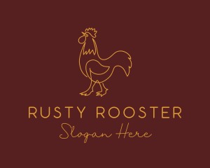 Rooster Luxe Boutique logo design