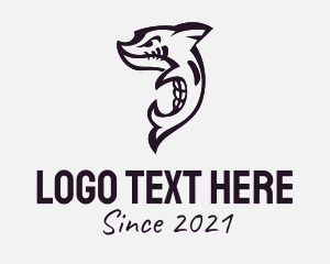Aquatic - Aquatic Shark Mascot logo design
