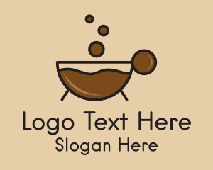 Coffee Farm - Hot Chocolate Bubbles logo design