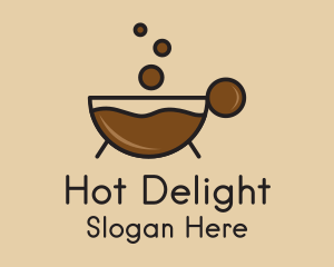 Hot Chocolate Bubbles  logo design