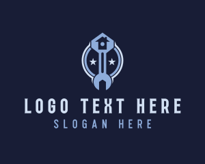 Maintenance - Handyman Wrench Repair logo design