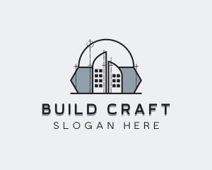 Architectural Dome Building logo design