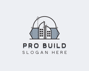 Architectural Dome Building logo design