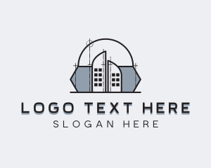 Engineering - Architectural Dome Building logo design