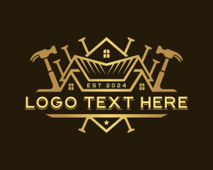 Remodeling - Renovation Hammer Contractor logo design