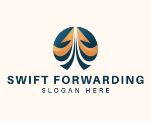 Arrow Logistic Forwarding logo design