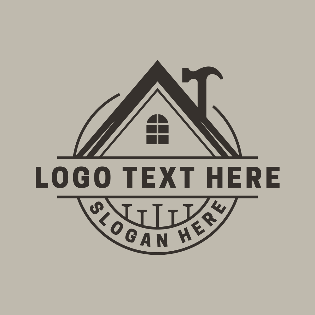 Construction Hammer House Logo | BrandCrowd Logo Maker