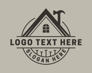 Tradesman - Construction Hammer House logo design