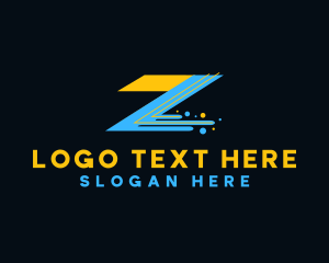Zig Zag - Artistic Paint Letter Z logo design