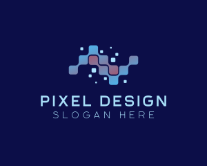 Digital Program Pixel Technology logo design