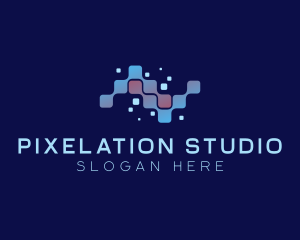 Digital Program Pixel Technology logo design